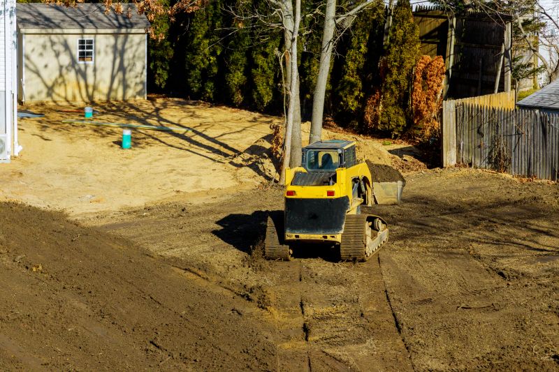 Residential yard grading